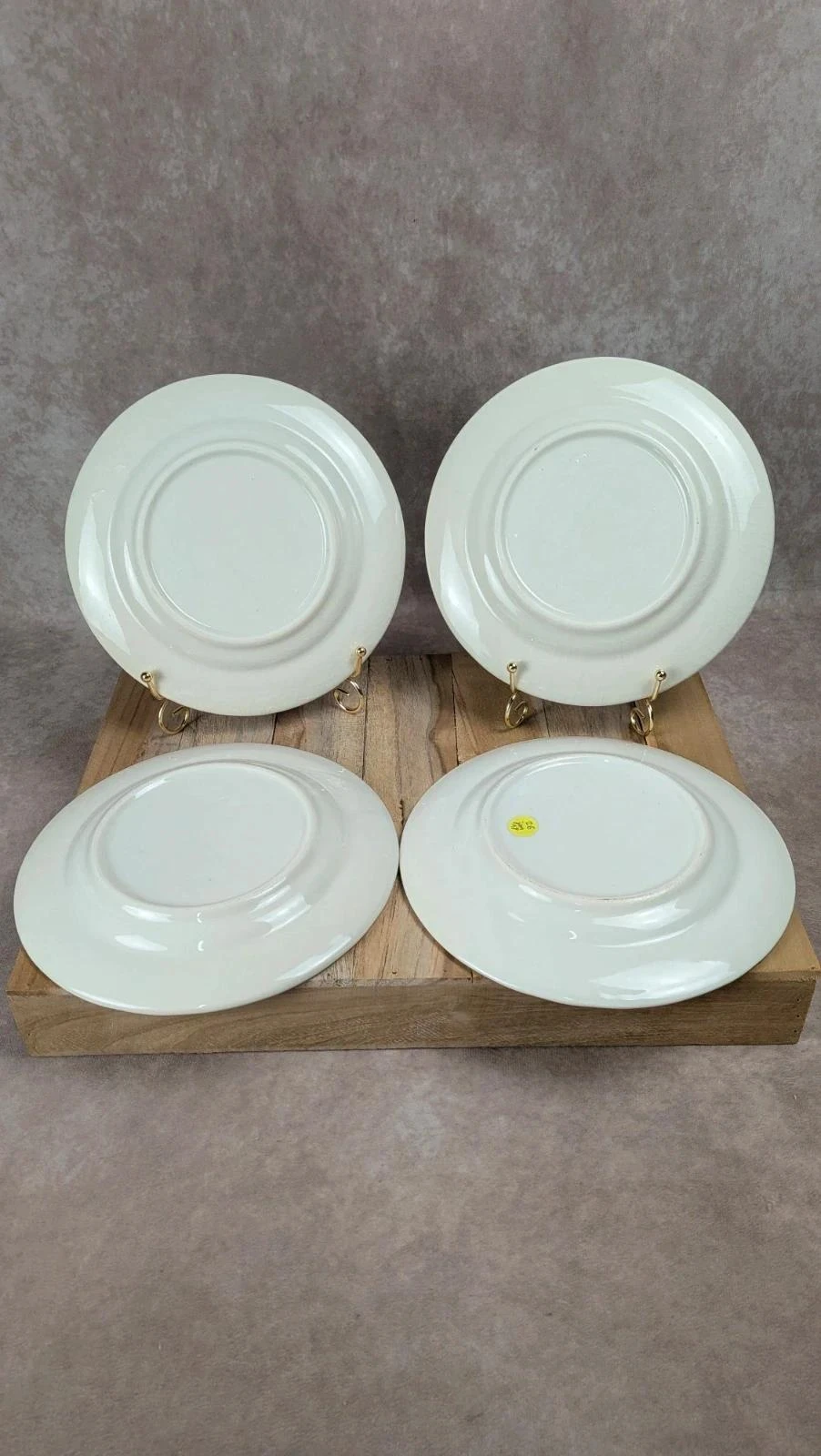 Lot de 4 assiettes à dessert décor village anglais – bleu & blanc – photo 6